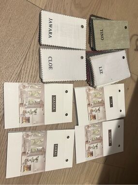 Two Pages Curtains Swatch books